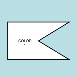 Solid Color Castle Flag F188